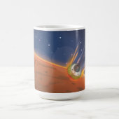 Mars Raumsonde mit atmosphärischem Eintritt Kaffeetasse (Mittel)