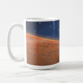 Mars Raumsonde mit atmosphärischem Eintritt Kaffeetasse (Links)