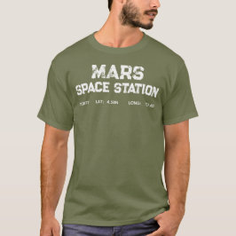 Mars-Raumstation Vintage-Logo-T-Shirt T-Shirt