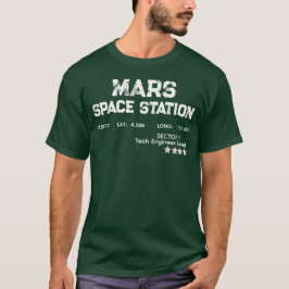 Mars-Raumstation Vintage-Logo-T-Shirt T-Shirt