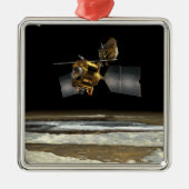 Mars Reconnaissance Orbiter 2 Silbernes Ornament (Vorne)