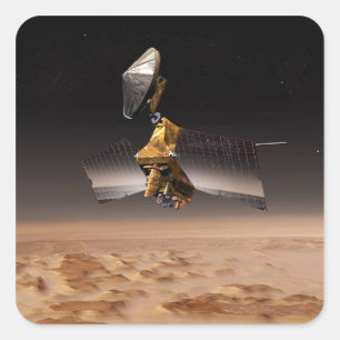 Mars Reconnaissance Orbiter 4 Quadratischer Aufkleber