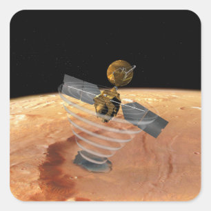 Mars Reconnaissance Orbiter Quadratischer Aufkleber