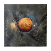 Mars Red Planet Cinematic Ceramic Tile Fliese (Vorderseite)