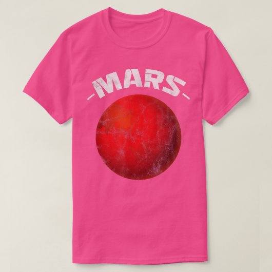 Mars Red Planet Space Eploration Science Astronomi T-Shirt (Design vorne)