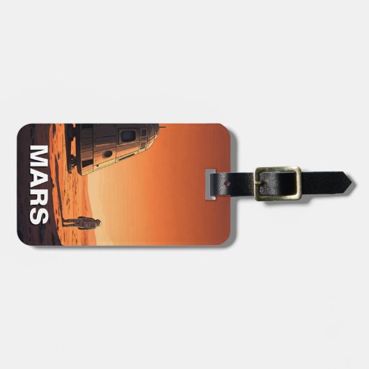 Mars reisen gepäckanhänger (Vorderseite horizontal)