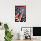 Mars reisen sowjetisch poster (Heimbüro)