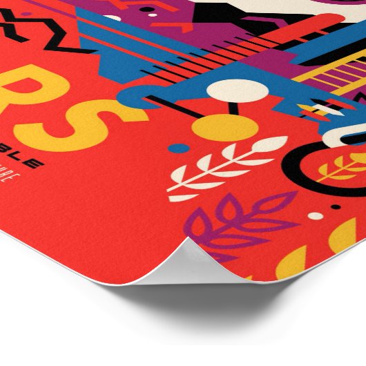 Mars Reiseplakat Poster (Ecke)