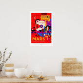 Mars, Reiseplakat Poster (Küche)