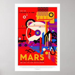 Mars, Reiseplakat Poster