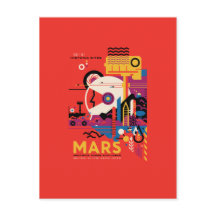 Mars Reiseplakat, Tourist, Planet, Astronomie