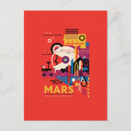 Mars Reiseplakat, Tourist, Planet, Astronomie Postkarte