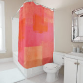 "Mars rosa und orange abstrakte Kunst Duschvorhang (Beispiel)