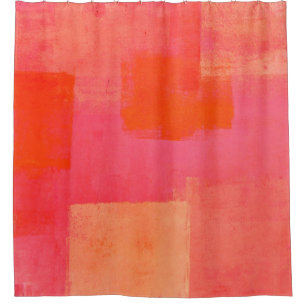 "Mars rosa und orange abstrakte Kunst Duschvorhang