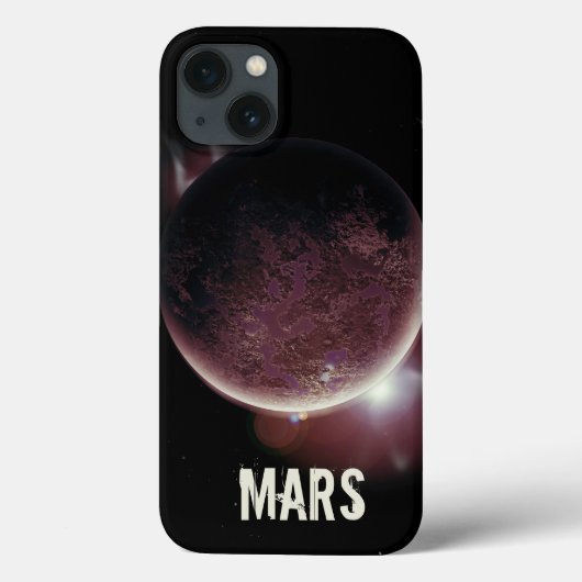 Mars Roter Planet 3d Universum Illustration Case-Mate iPhone Hülle (Rückseite)