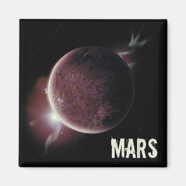 Mars Roter Planet 3d Universum Illustration Magnet