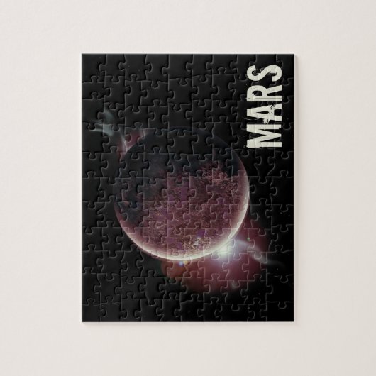 Mars Roter Planet 3d Universum Illustration Puzzle (Vertikal)