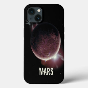 Mars roter Planet 3D Universum Weltraum Illustrati iPhone 13 Hülle
