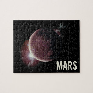 Mars roter Planet 3D Universum Weltraum Illustrati Puzzle