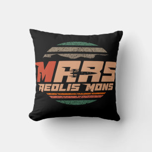 Mars Roter Planet Aeolis Mons Mount Sharp vintage Kissen