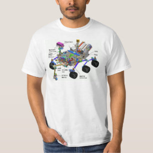 Mars Rover Diagramm der Teile, Science T-Shirt