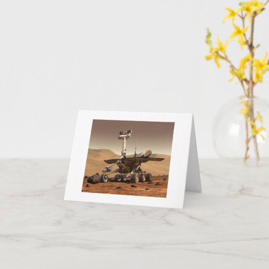 Mars Rover Karte (Gelbe Blume)