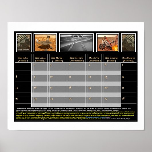 Mars Rover & Morse Code Poster (Vorne)