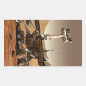 Mars Rover Rechteckiger Aufkleber (Vorderseite)