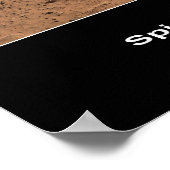 Mars Rover Spirit's Destination: Columbia Hills Poster (Ecke)