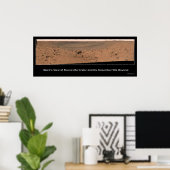 Mars Rover Spirit's Destination: Columbia Hills Poster (Heimbüro)