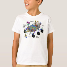 Mars Rover-Teilediagramm, Science-T - Shirt