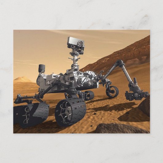 Mars Rover, Weltraummission, Postkarte (Vorderseite)