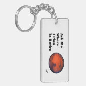 Mars-"Ruhestands-" Schlüsselanhänger (Vorderseite links)