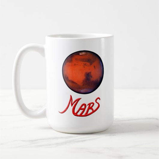 Mars-"Ruhestands-" Tasse (Links)
