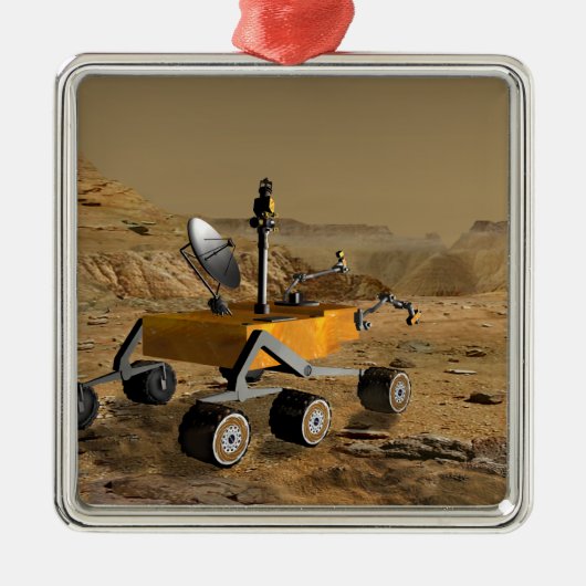 Mars Science Laboratory reist in der Nähe eines Ca Silbernes Ornament (Vorne)