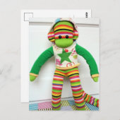 Mars Sock Monkey Post Card - Andre Postkarte (Vorne/Hinten)