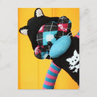 Mars Sock Monkey Post Card - Kit-Kat Postkarte