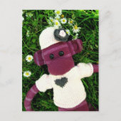 Mars Sock Monkey Post Card - Stella Postkarte (Vorderseite)