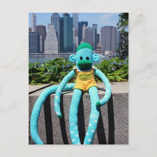 Mars Sock Monkey Post Card - Stuart Postkarte (Vorderseite)