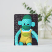 Mars Sock Monkey Post Card - Stuart Postkarte (Stehend Vorderseite)
