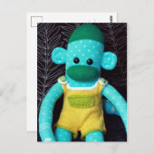 Mars Sock Monkey Post Card - Stuart Postkarte (Vorne/Hinten)