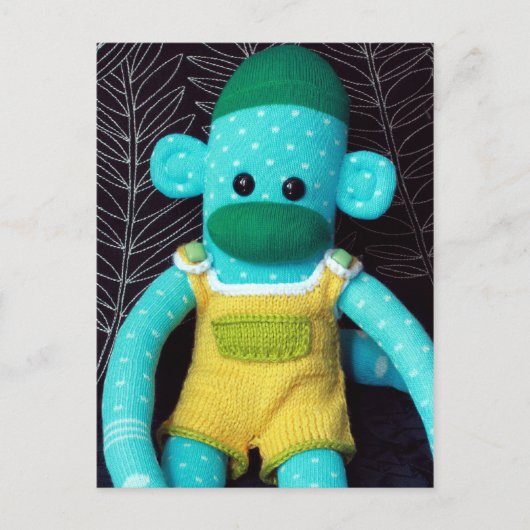 Mars Sock Monkey Post Card - Stuart Postkarte (Vorderseite)