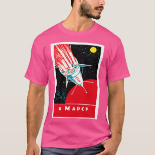 Mars - sowjetische Weltraumkunst T-Shirt