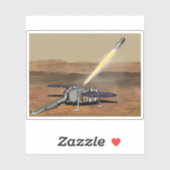 Mars starten aus den Mars. Aufkleber (Blatt)