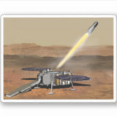 Mars starten aus den Mars. Aufkleber (Vorderseite)