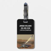 Mars starten aus den Mars. Gepäckanhänger (Rückseite vertikal)