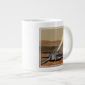 Mars starten aus den Mars. Jumbo-Tasse (Vorderseite Rechts)