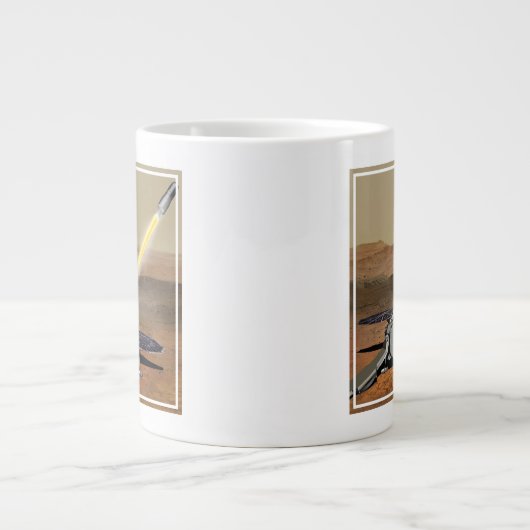Mars starten aus den Mars. Jumbo-Tasse (Vorderseite)