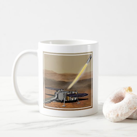 Mars starten aus den Mars. Kaffeetasse (Mit Donut)