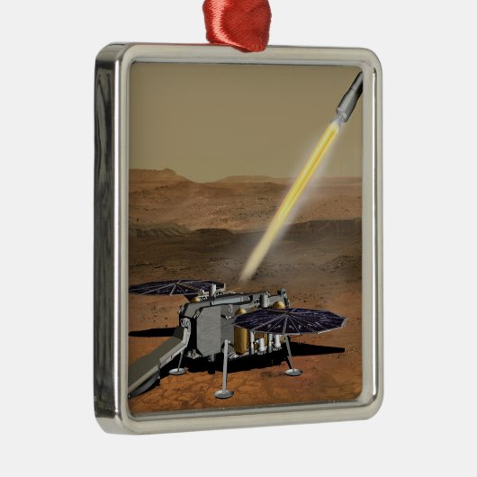 Mars starten aus den Mars. Ornament Aus Metall (Rechts)